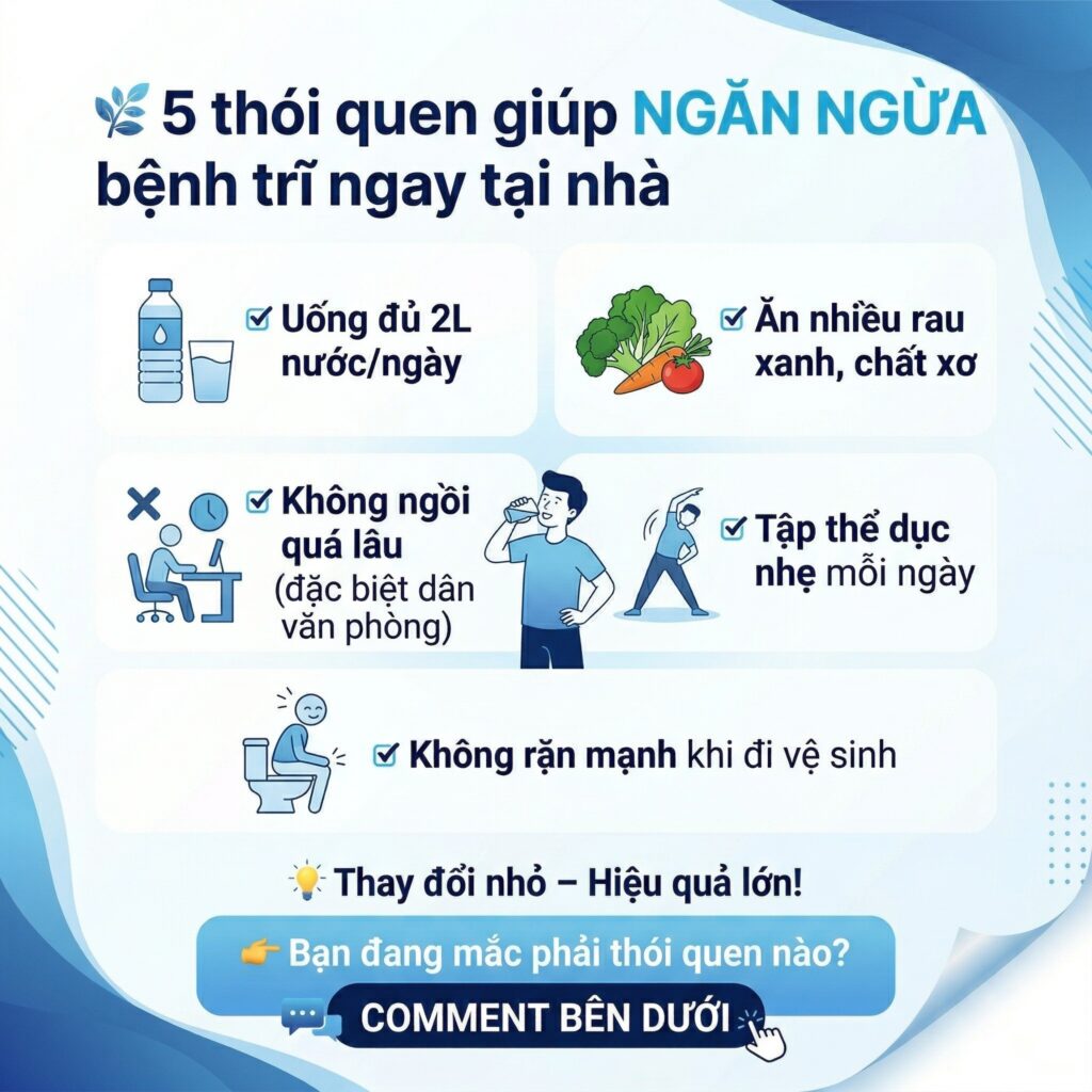 5 cách chữa bệnh trĩ tại nhà an toàn, hiệu quả bạn nên biết