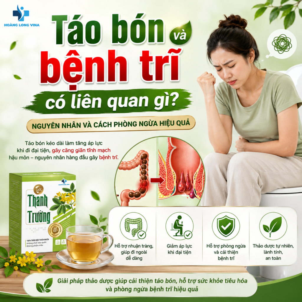 Táo bón và bệnh trĩ có liên quan gì? Nguyên nhân và cách phòng ngừa hiệu quả 