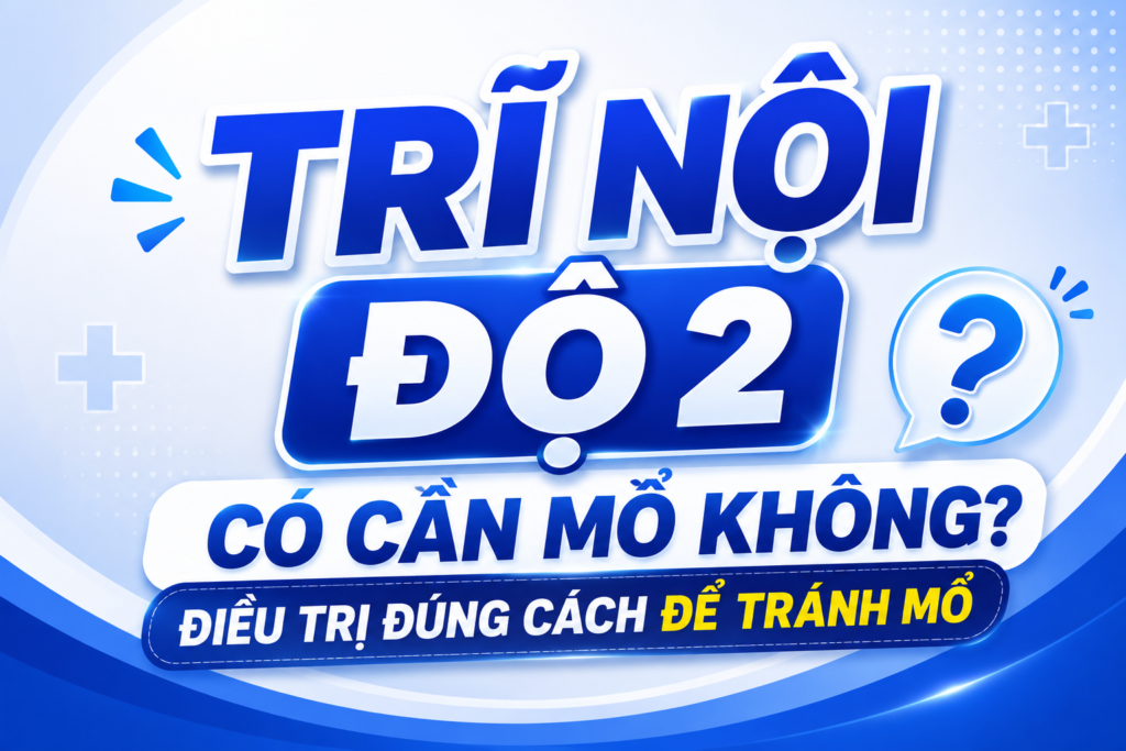 Trĩ nội độ 2 có cần mổ không? Điều trị đúng cách để tránh mổ 
