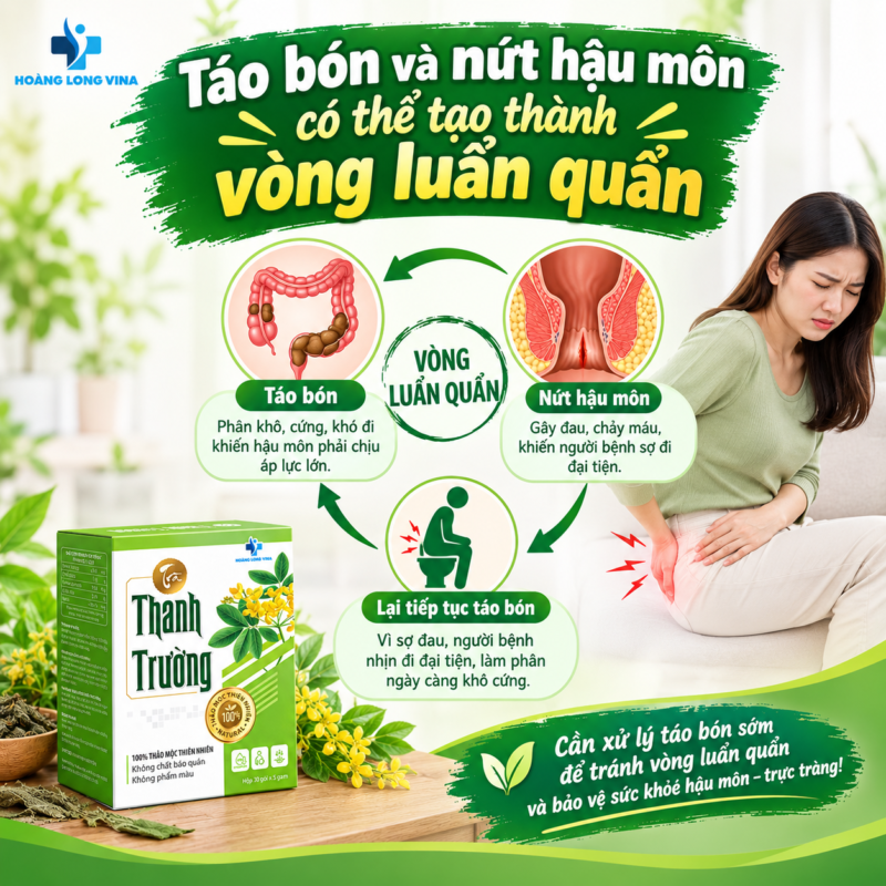 Táo bón có gây nứt hậu môn không? Cách phòng ngừa và xử lý