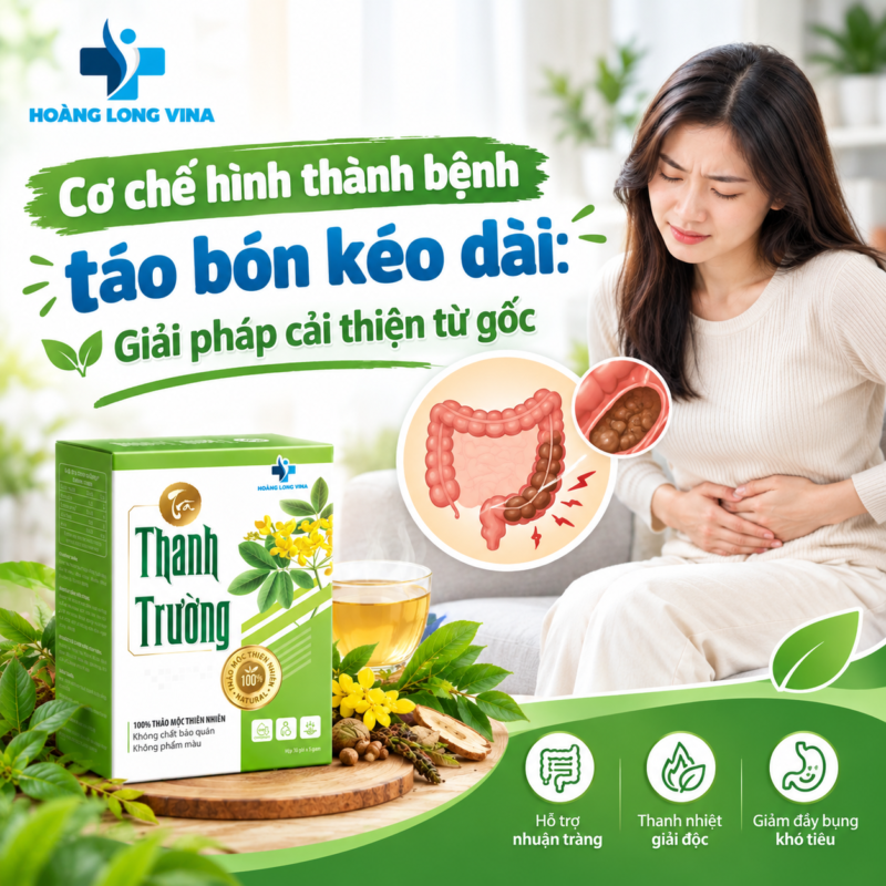 Cơ chế hình thành bệnh táo bón kéo dài: Giải pháp cải thiện từ gốc